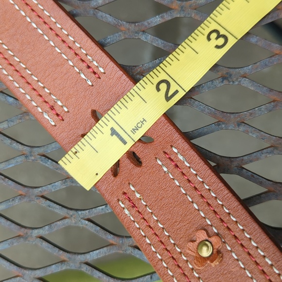 Whiskey leather boho belt 32 - Picture 7 of 7